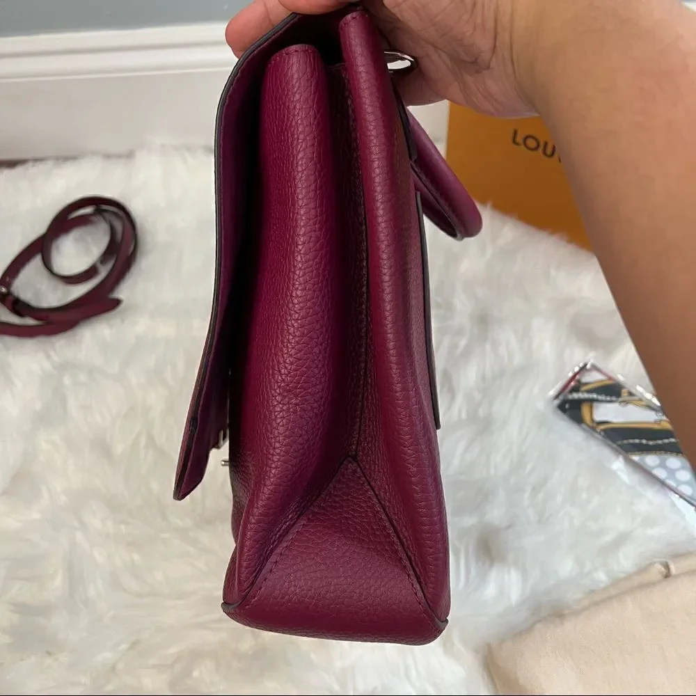 LOUIS vuitton volta taurillon leather grape crossbody